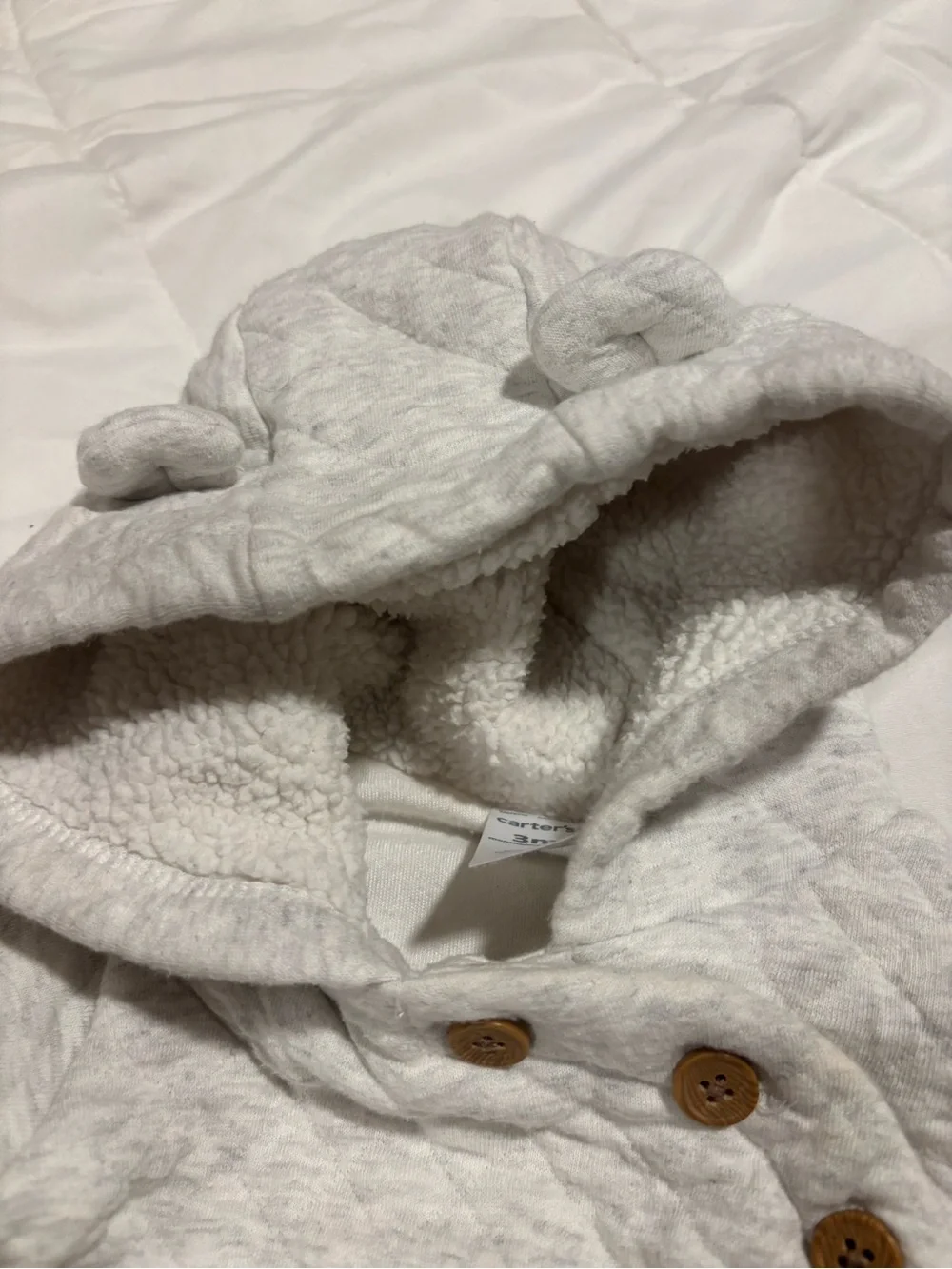 Carters quilted cream